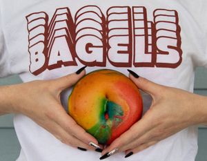 Pride Rainbow Bagel! at Tandem Bagel Company in West Springfield