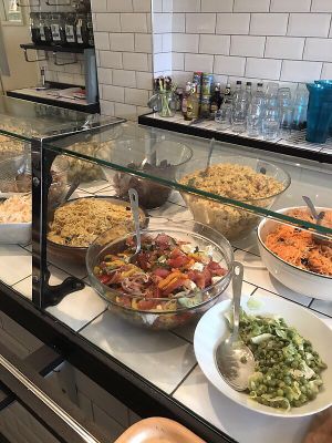 Greenhouse salads  at The Greenhouse Cafe in Altrincham