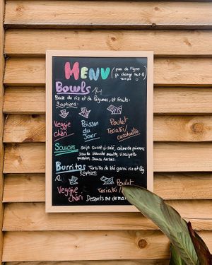 The Menu  at Face au Bowl in Crozon