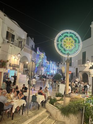 View from the restaurant's balcony  at Trattoria Piaceri e Tradizioni in Ceglie Messapica