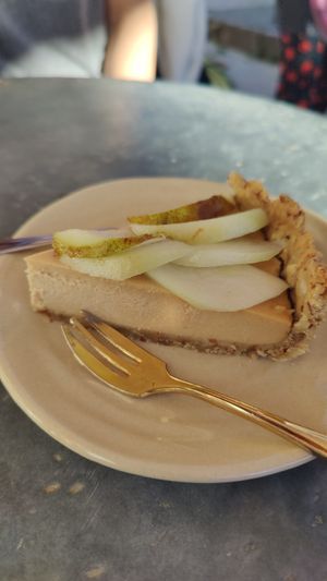 Postre. Cheesecake vegano #Veganuary at Ephéméride in Sare