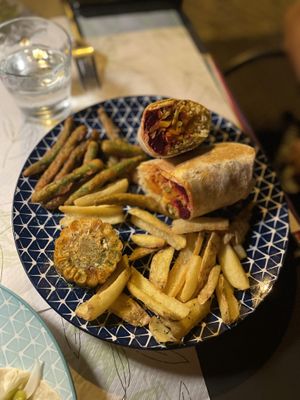 Vegan burritoos  at Para Todos in Trento