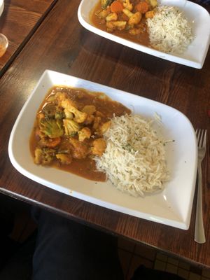 vegan vegetable curry  at Gopalam in Hamburg