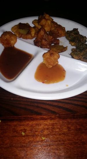 Vegan pakoras at Gopalam in Hamburg