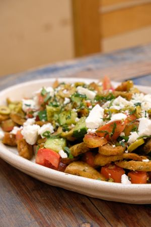 fatoosh salad at Adamá in Oaxaca