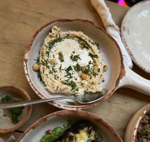 This Hummus is THE BEST in Oaxaca!  at Adamá in Oaxaca