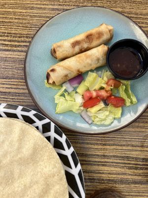Vegetable spring Rolls   at INDIANA JOHNS CALA DOR in Mallorca