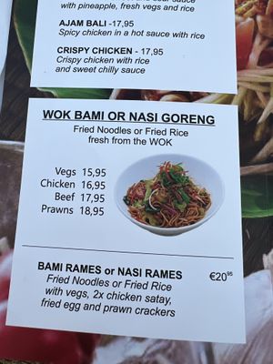 Menu   at INDIANA JOHNS CALA DOR in Mallorca