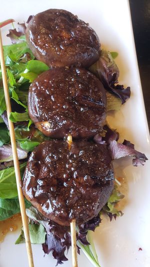 Shitaki mushrooms at VeStation Urban Organic Kitchen in Sherman Oaks