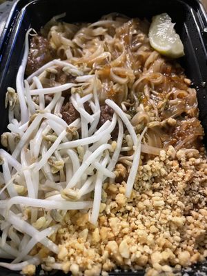 Take out: Pad Thai  at VeStation Urban Organic Kitchen in Sherman Oaks