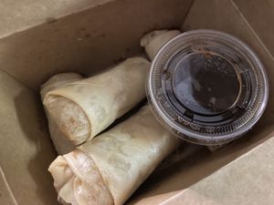 Take out: Quinoa spring rolls  at VeStation Urban Organic Kitchen in Sherman Oaks
