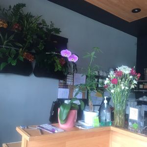 The entrance at VeStation Urban Organic Kitchen in Sherman Oaks