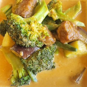 Red curry with tempeh at VeStation Urban Organic Kitchen in Sherman Oaks