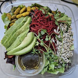 The Togo container shrank. $18 and delicious at VeStation Urban Organic Kitchen in Sherman Oaks