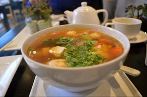 Lemongrass Soup at VeStation Urban Organic Kitchen in Sherman Oaks