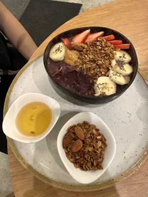 Açaí bowl  at Bloom Cafe in Lima
