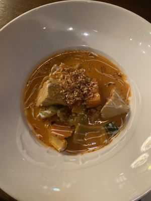 Vegan massaman curry with tofu   at Thai Orchid Villa Kamppi in Helsinki