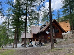 The Chamanna Cluozza Hut at Chamanna Cluozza in Zernez