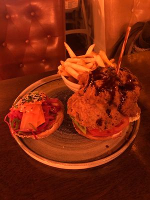 Portobello mushroom burger  at The Oliver in Newry