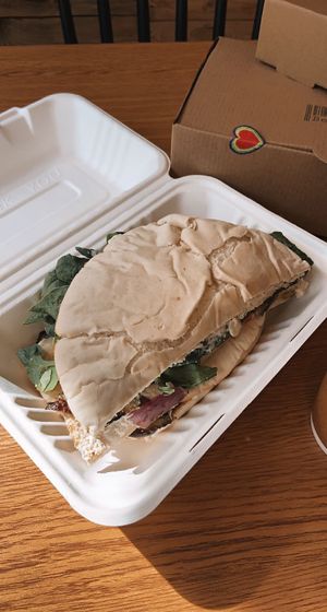 vegetable sandwich   at Be Happy Café in Punta Arenas