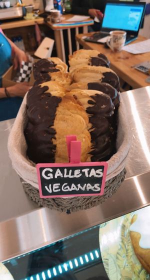 yum!  at Be Happy Café in Punta Arenas