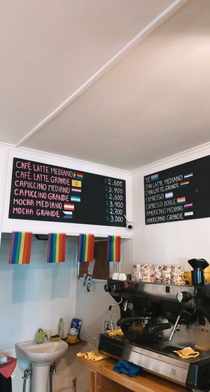 coffee menu  at Be Happy Café in Punta Arenas