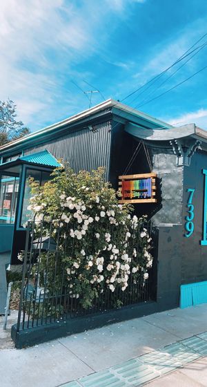 outside   at Be Happy Café in Punta Arenas