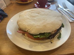 Vegan tofu sandwich 10 800  at Be Happy Café in Punta Arenas