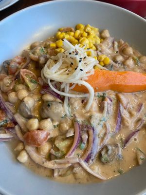 Vegan ceviche at Nativo Restaurante in Flores