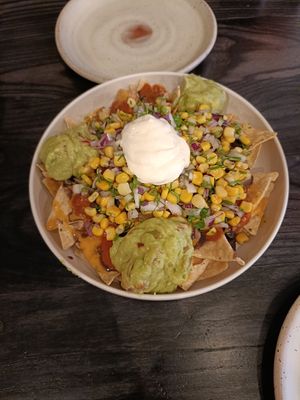 Nachos - fine and good guac at Taco Medic - Quay Street in Auckland