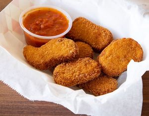 Vegan chicken nuggets! at GOOD VIBES PIZZA in Torrance