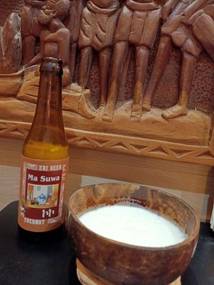 Heerlijk biertje at Vegan Africa in Gouda