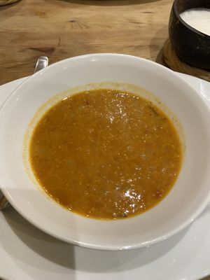 Linzen soep   at Vegan Africa in Gouda