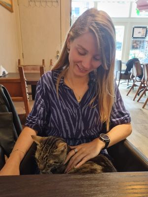 Happy at Vegan Africa in Gouda