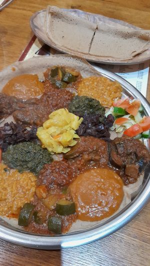 Mixed plate at Vegan Africa in Gouda
