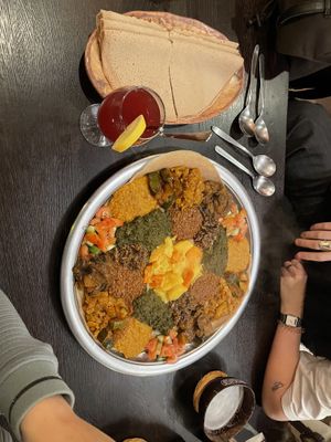 The sharing plate  at Vegan Africa in Gouda
