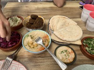   at Falafels Vegetarian Kitchen in Mermaid Waters