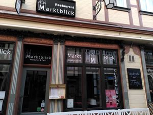 Store front at Marktblick Restaurant & Cafe in Wernigerode