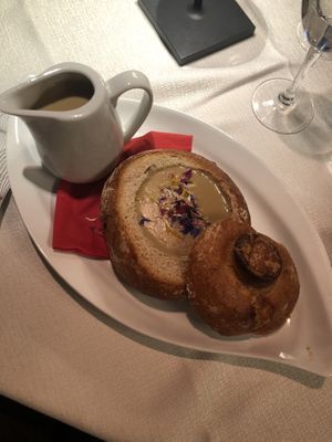 Hay soup  at Mauriz Keller - Restaurant - Pizzeria in Ortisei