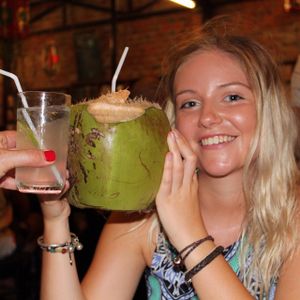 Giant coconuts  at Minh Hien in Hoi An