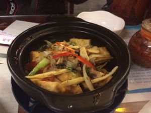 tofu pot  at Minh Hien in Hoi An