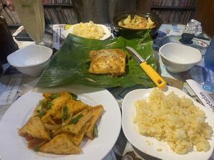 Stuffed tofu in the middle  at Minh Hien in Hoi An