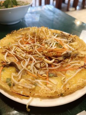 Bánh xèo, Hoi An crispy pancake (49k VND)  at Minh Hien in Hoi An