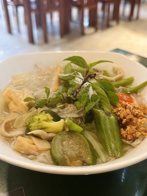 Phở, Vietnamese noodle soup (45k VND)  at Minh Hien in Hoi An