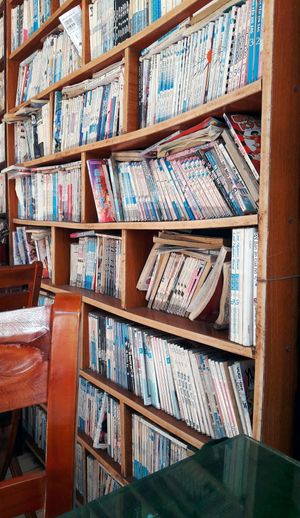 • reading beautiful manga from Mhin Hien Quan Chay restaurant while eating one of their delicious vegan meal ☻ at Minh Hien in Hoi An