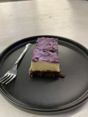 Blueberry cheesecake!! #Veganuary at UMMY - უმმი in Tbilisi