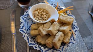 Fried tofu at Thai Café in Isle Of Lewis