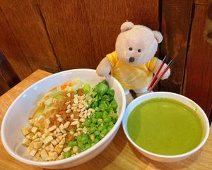 Thunder Tea Rice $8  at Lotus Vegetarian Kitchen 素悟 - VivoCity in Central Singapore