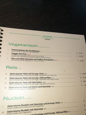 Die vegetarischen Gerichte sind laut Kellner vegan at FALLALOON in Velden Am Woerthersee