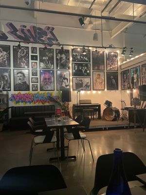 Live music stage   at Urban Vegan Roots in Queens